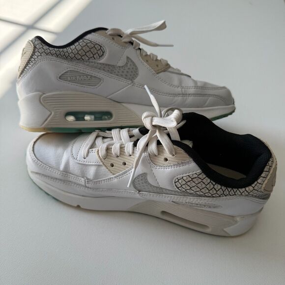 Nike Air Max 90 SE 2 GS White Glacier Ice Size 7Y Boys Big Kid Shoes, Running - Picture 5 of 14